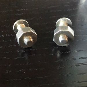 Tiffany&co sterling silver nut and bolt cuff links